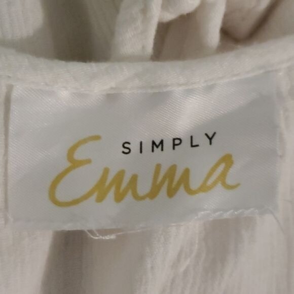 Tunic Blouse Boho Peasant Shirt Top Simply Emma BELL SLEEVE Women's WOMAN'S XL - Picture 9 of 13